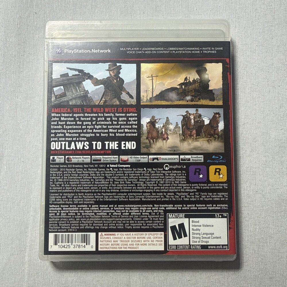 Red Dead Redemption PS3 Complete In Box With Map And Manual - Picture 2 of 4